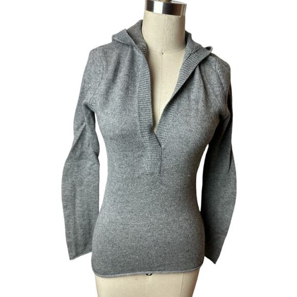 J.Crew Sweaters - J. Crew Factory Grey Long Sleeve Hooded Sweater Women's Size XS
